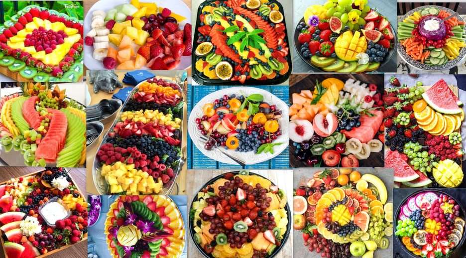 lanches de frutas puzzle online a partir de fotografia