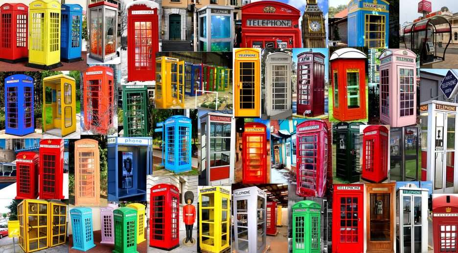 cabina telefonica puzzle online da foto