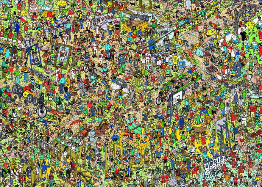 Onde está Wally puzzle online a partir de fotografia