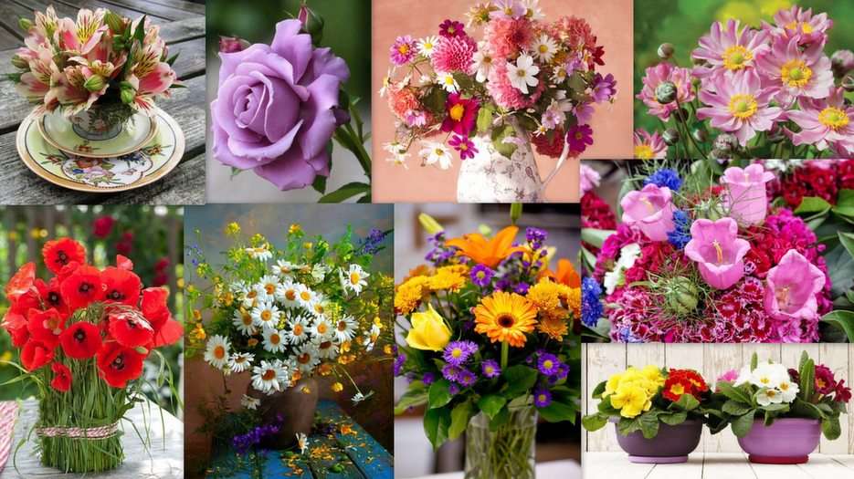 Цветя онлайн пъзел