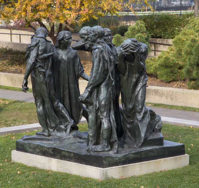 Rodin puzzle online from photo