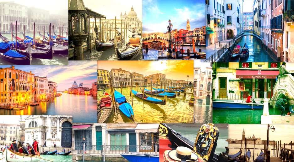 Venedig-collage Pussel online