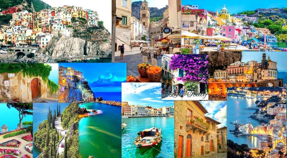 Eu amo a Itália puzzle online a partir de fotografia