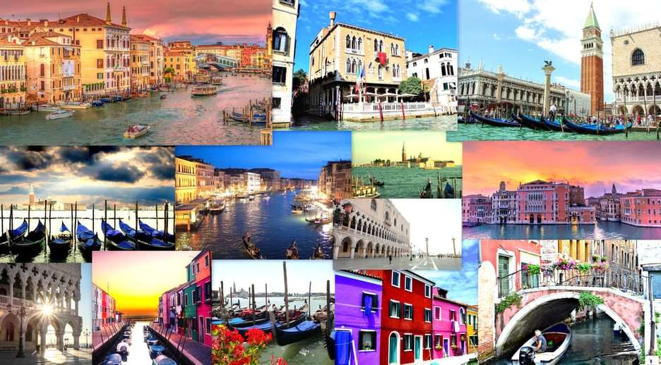venetië-collage puzzel online van foto