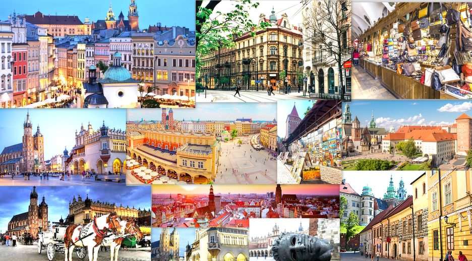 Orașe poloneze - Cracovia puzzle online din fotografie