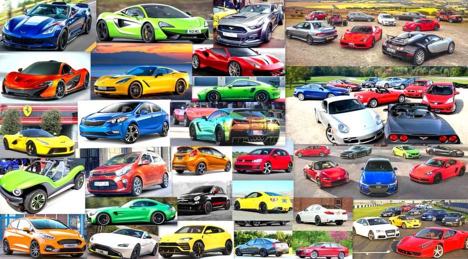 super "voitures" puzzle en ligne à partir d'une photo