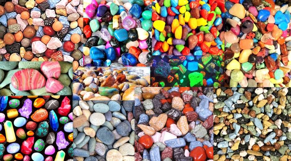pietricele colorate puzzle online din fotografie