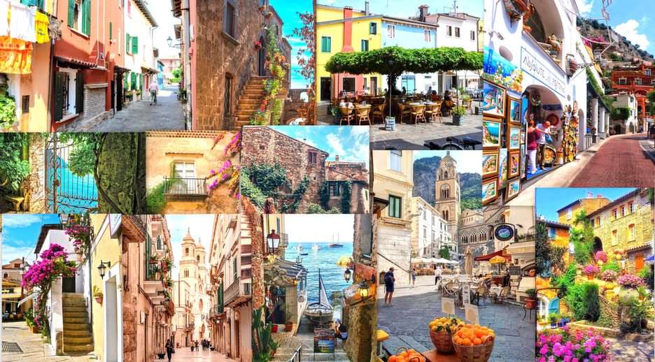 Italské uličky online puzzle