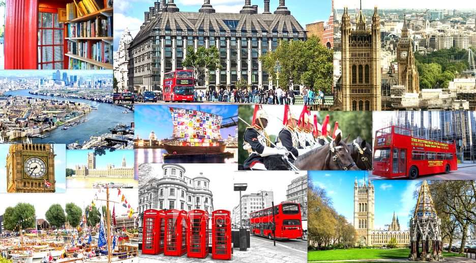 colaj londonez puzzle online din fotografie