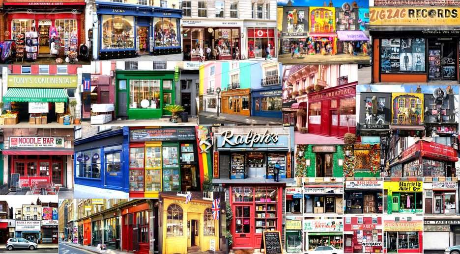 Londres-boutiques puzzle en ligne à partir d'une photo