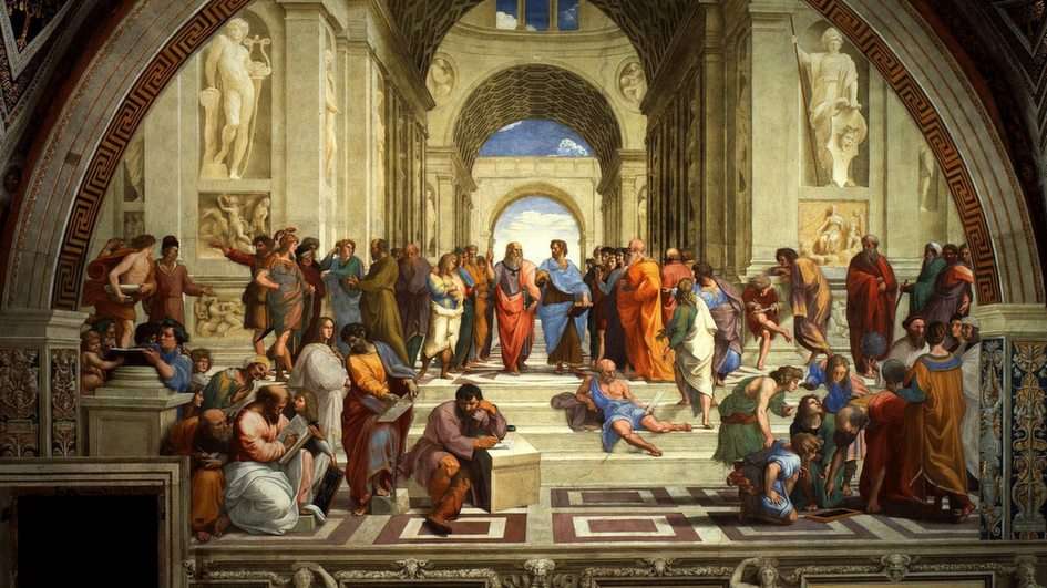 The School of Athens puzzle online from photo
