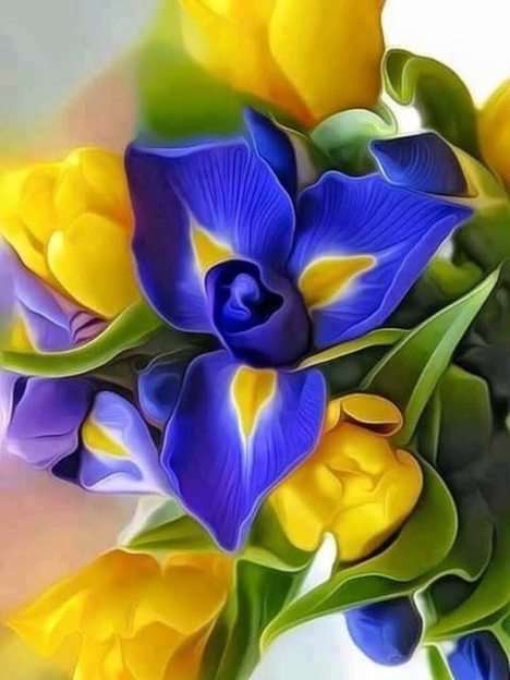 virág puzzle online fotóról