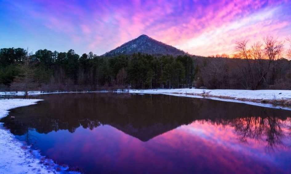 Пурпурная гора онлайн-пазл