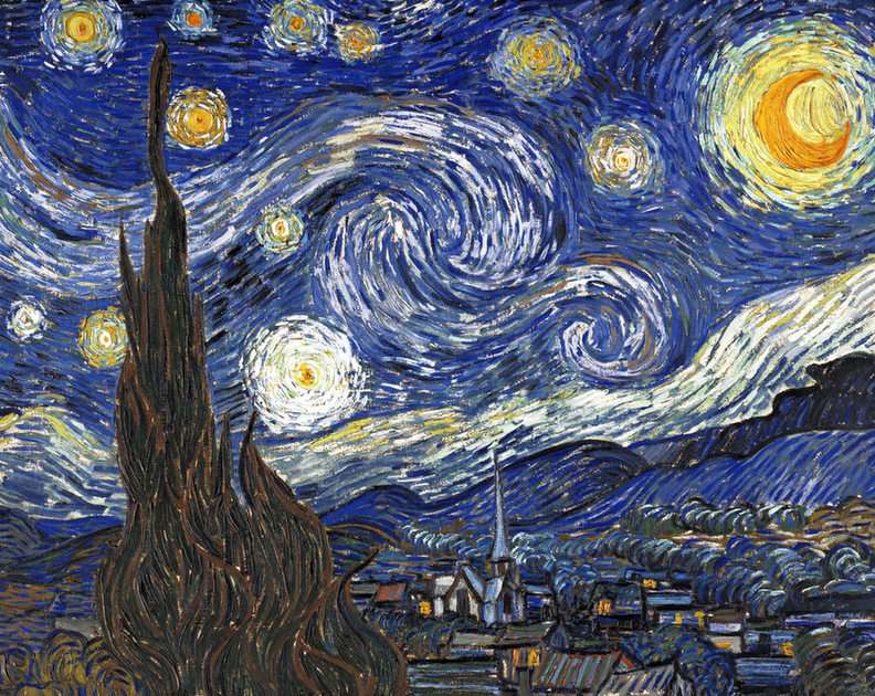 The Starry Night puzzle online from photo