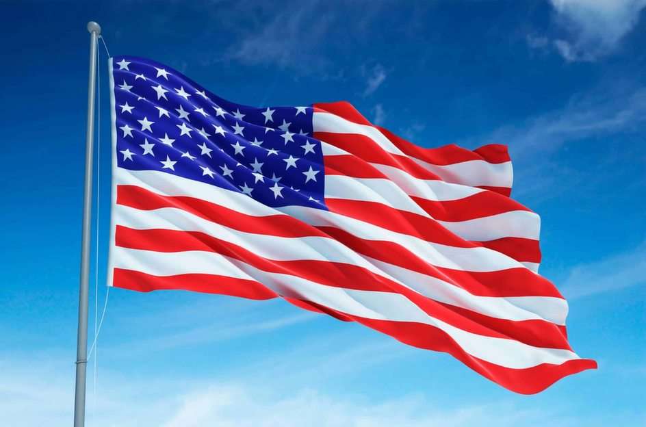 Bandera estadounidense puzzle online a partir de foto