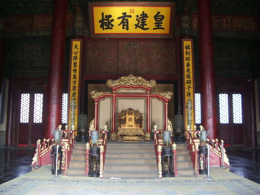 Forbidden City Throne puzzle online z fotografie