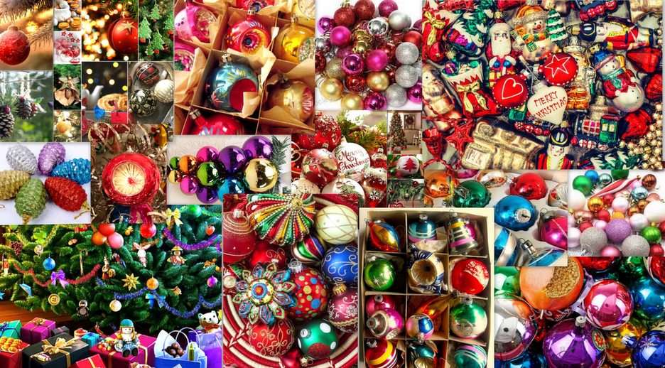 Decorações para árvores de natal puzzle online
