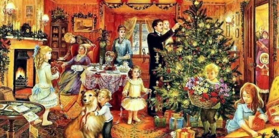 Vánoční obrázek puzzle online z fotografie