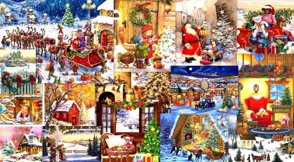 fabulously Christmas pictures puzzle online from photo