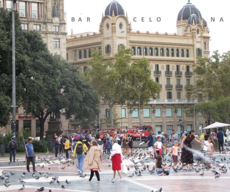 Piața catalană puzzle online din fotografie
