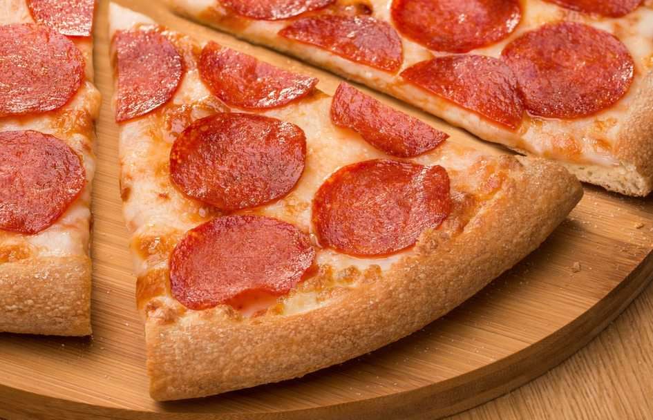 πίτσα για πίτσα παζλ online από φωτογραφία