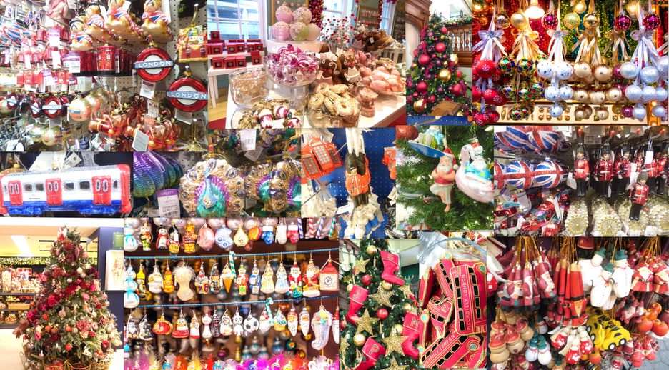 London-karácsony az üzletekben puzzle online fotóról