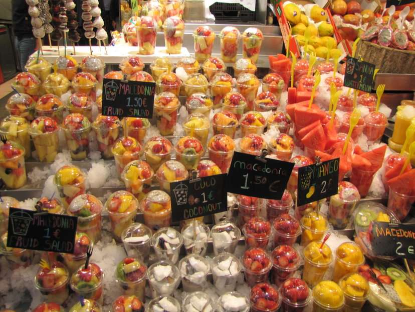 Frutas em copos puzzle online a partir de fotografia