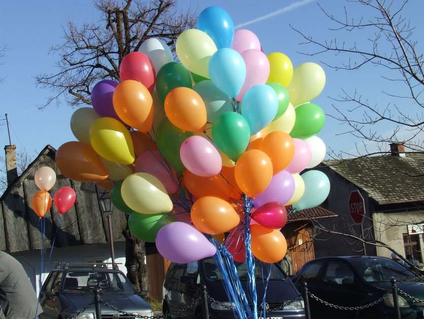 Julballonger pussel online från foto