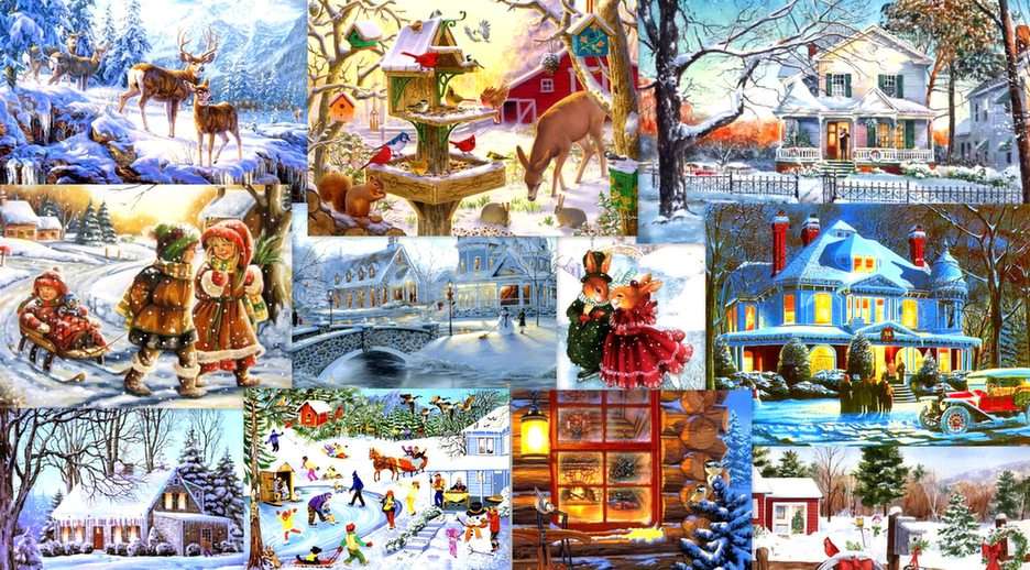 fabulous winter puzzle online from photo