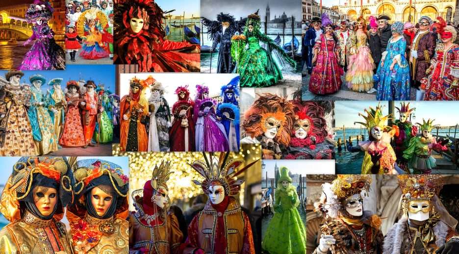 venice carnival puzzle online from photo
