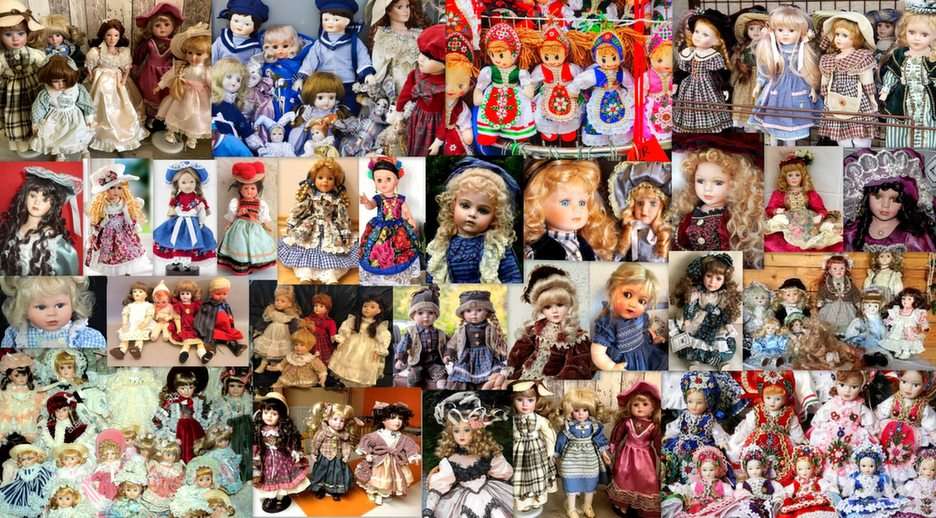 porcelain dolls puzzle online from photo