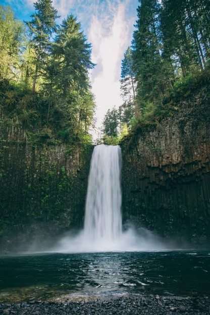 waterfall puzzle online from photo