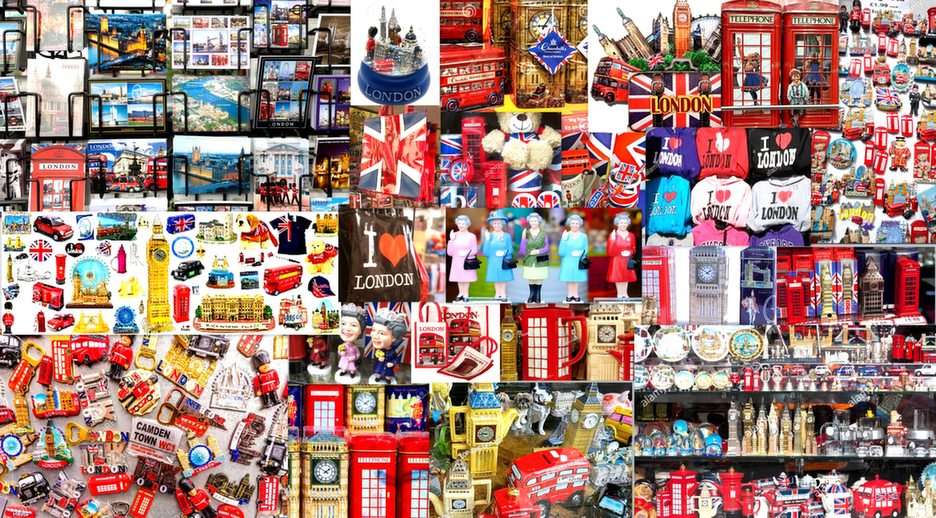 London souvenirs puzzle online from photo