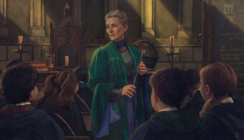 Puzzle de transmutație - Minerva McGonagall puzzle online din fotografie
