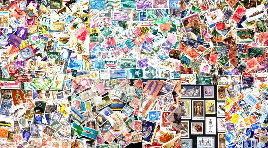 bélyegek puzzle online fotóról