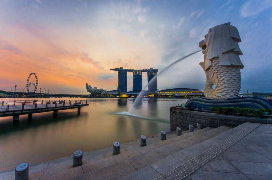 Merlion puzzle online from photo