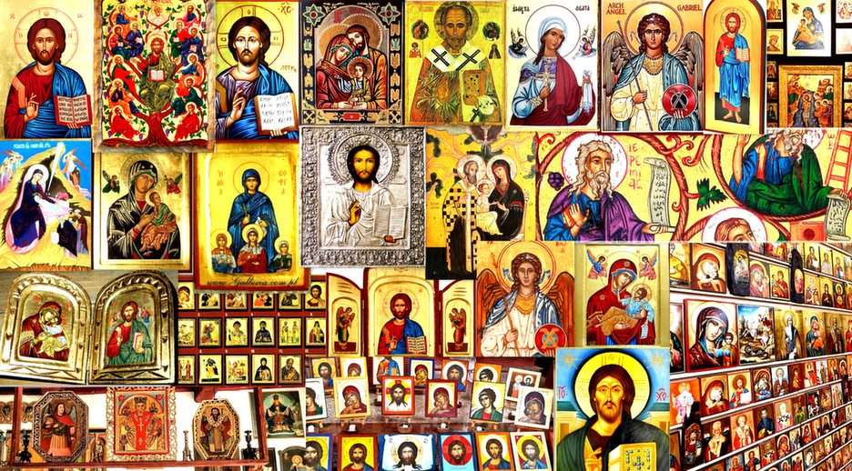 Byzantijnse iconen puzzel online van foto