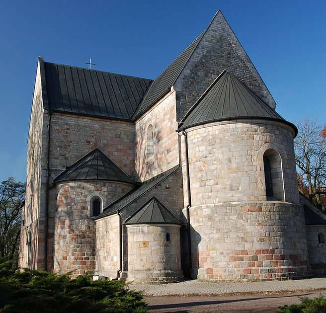 Collegiale kerk in Kruszwica puzzel online van foto