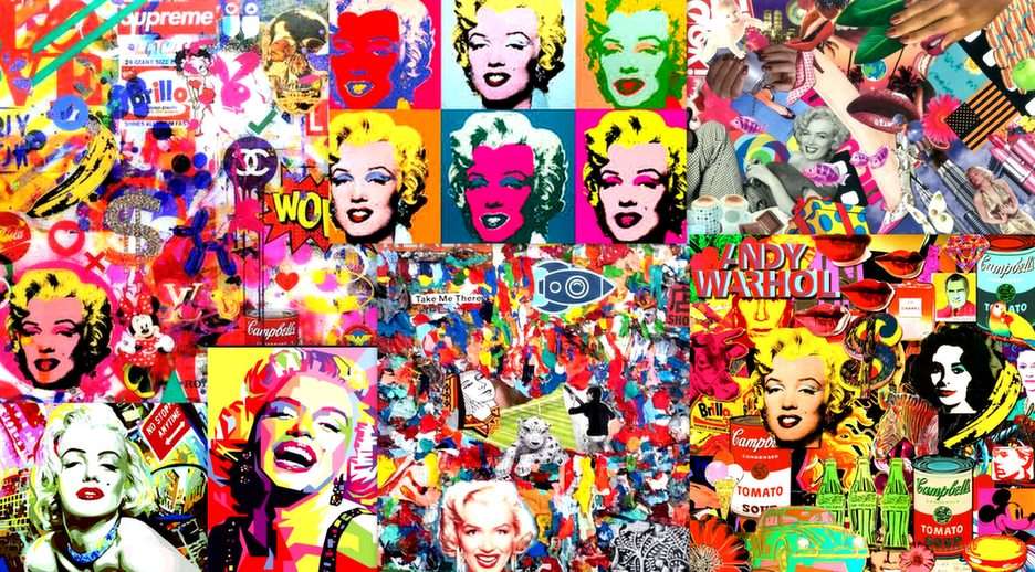 collage of marylin monroe online puzzle