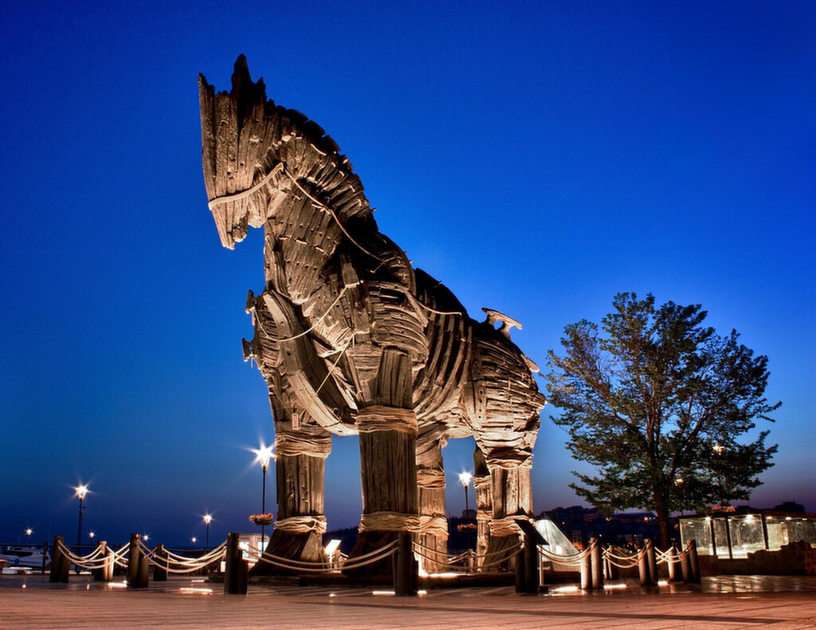 Trojan Troy Horse παζλ online από φωτογραφία