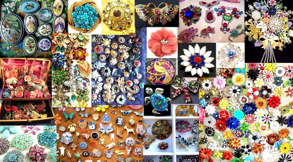 brooches puzzle online from photo