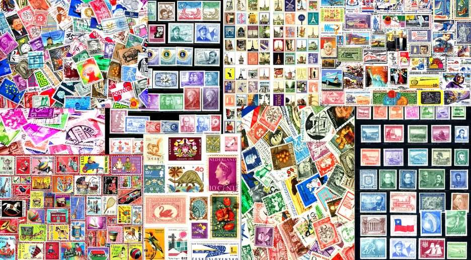 postzegels puzzel online van foto