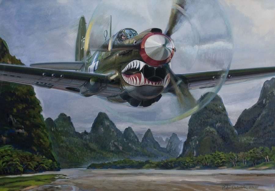 P-40 Warhawk puzzle online z fotografie