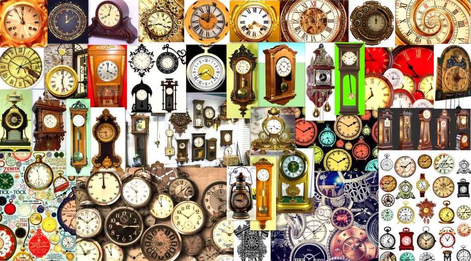 old clocks puzzle online from photo