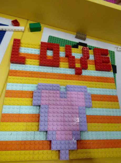 Lego love puzzle online from photo
