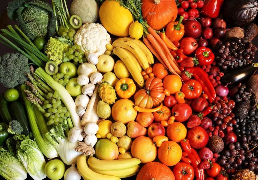 Frutas e vegetais puzzle online