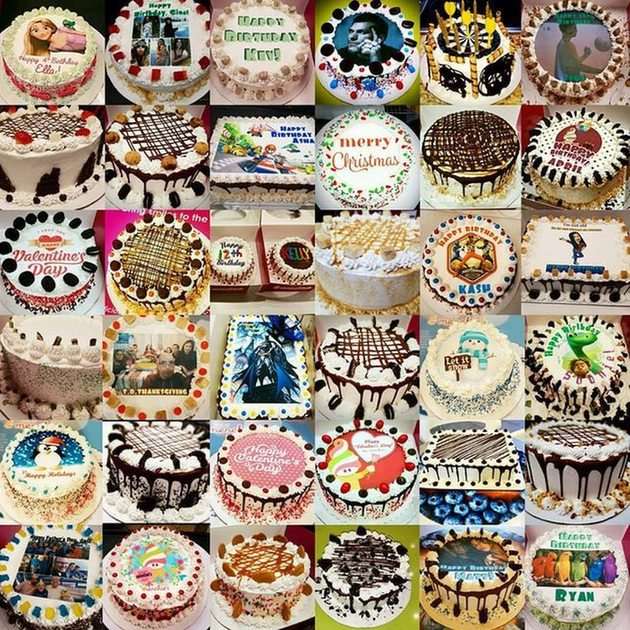 Cakes puzzle online from photo