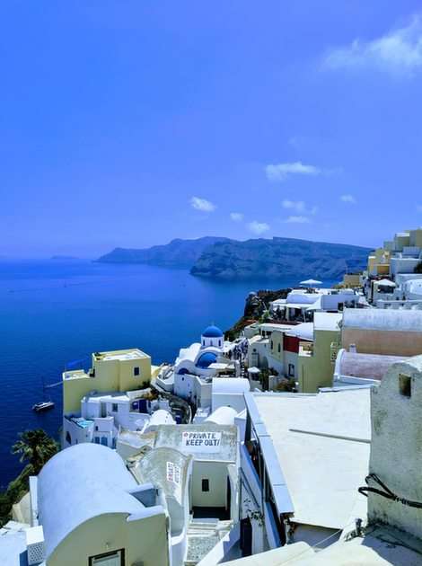 Santorini pussel online från foto