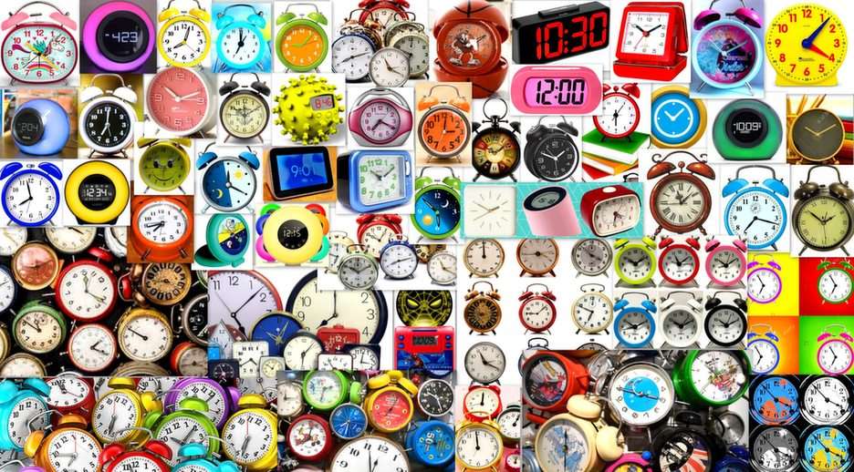 alarm clocks puzzle online from photo