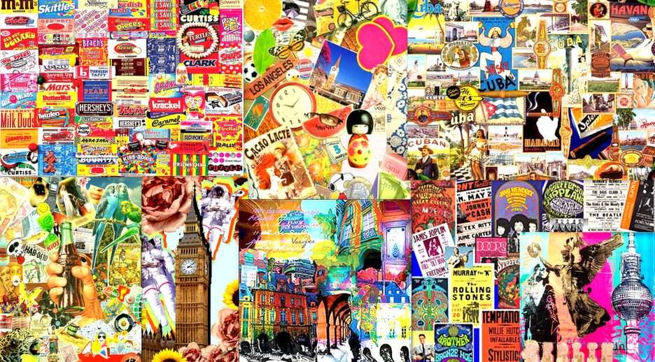 Collage mit Big Ben Online-Puzzle